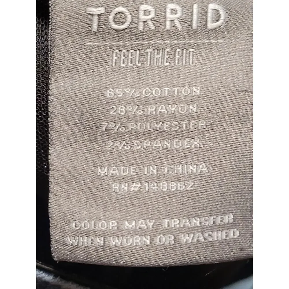 Torrid Womens High-Rise Stretch Denim Shorts Size 18 Dark Blue Wash EUC - Picture 7 of 9